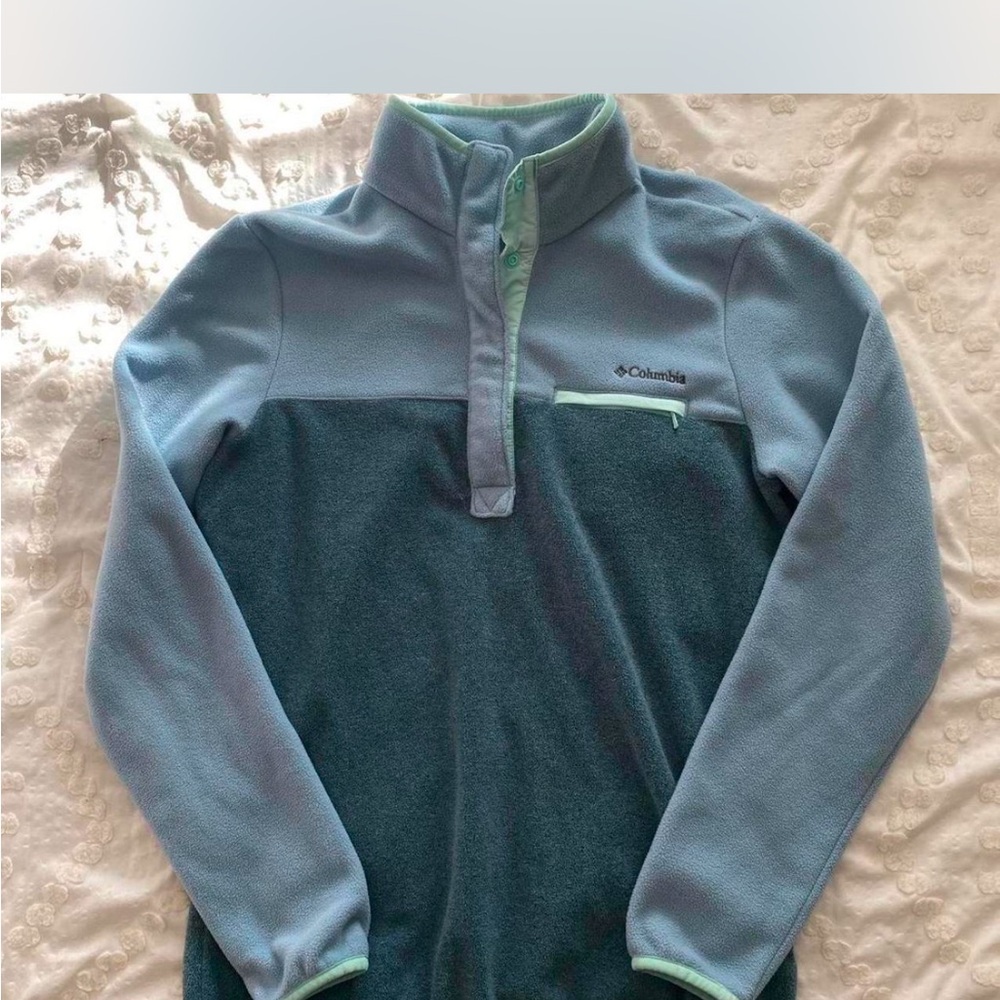 Columbia Blue Fleece Pullover